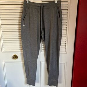 Under Armour Loose Heatgear Dark Gray Joggers Sz M
